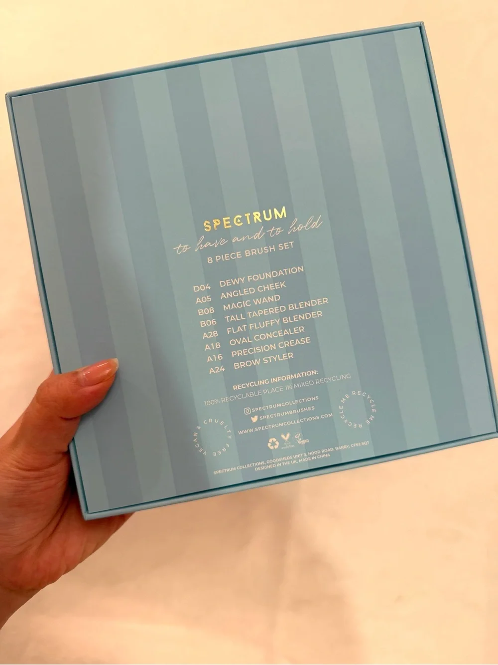Spectrum Lux Makeup Brushes Blue Brush Set to have and to hold for bridal